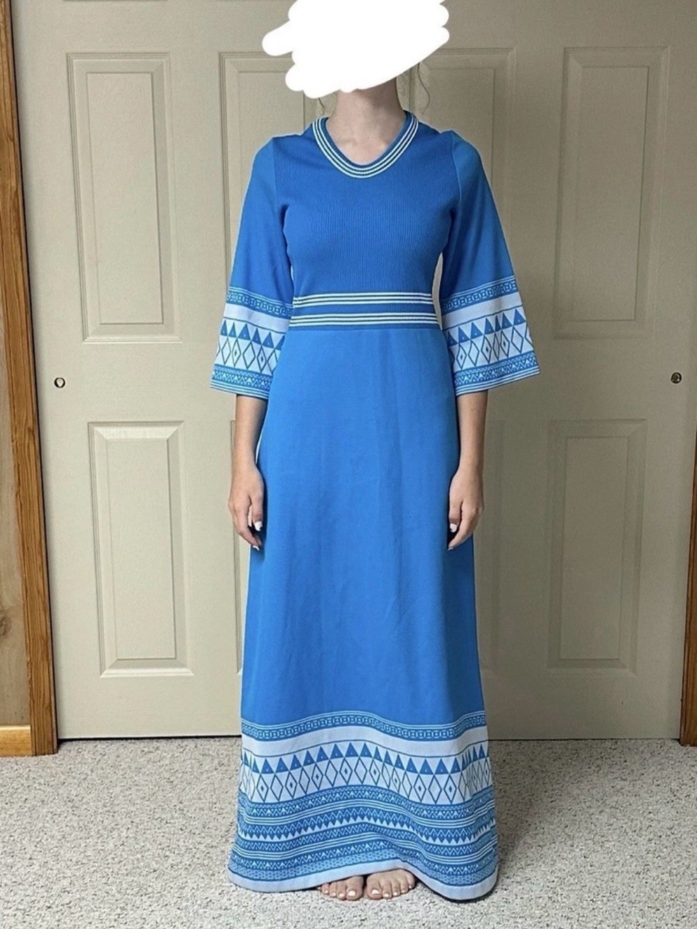 Vintage 70s Sears Union Maxi Dress